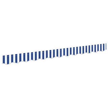 Awning Valance Replacement Blue and White 2.5 m Polyester