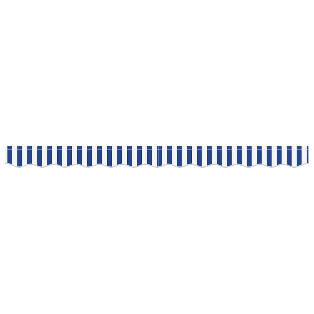 Awning Valance Replacement Blue and White 2.5 m Polyester