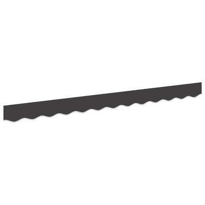 Awning Valance Replacement Anthracite Stripe 2.5 m Polyester