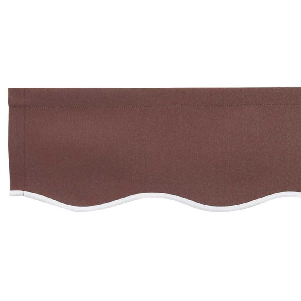 Awning Valance Replacement Brown Stripe 2.5 m Polyester