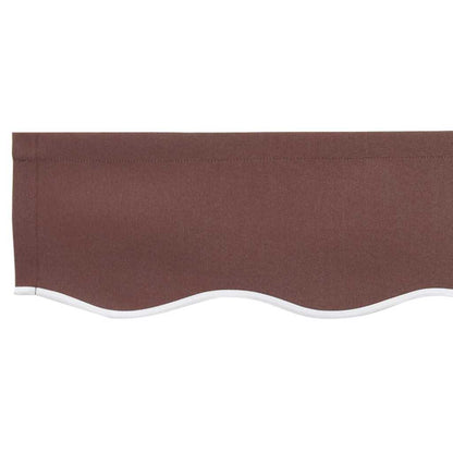 Awning Valance Replacement Brown Stripe 2.5 m Polyester
