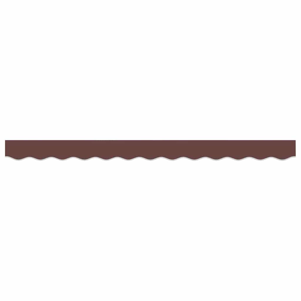 Awning Valance Replacement Brown Stripe 2.5 m Polyester