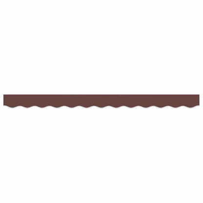 Awning Valance Replacement Brown Stripe 2.5 m Polyester