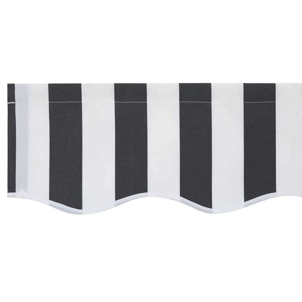 Awning Valance Replacement Anthracite and White 2.5 m Polyester