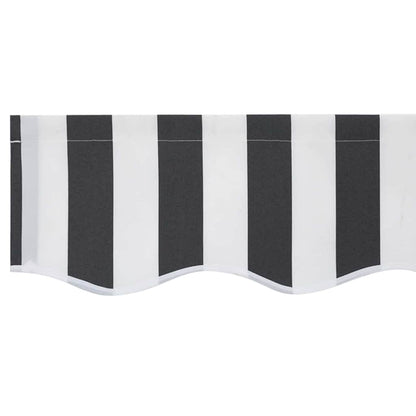 Awning Valance Replacement Anthracite and White 2.5 m Polyester