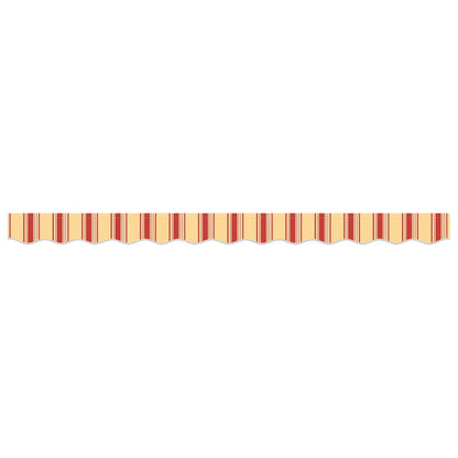 Awning Valance Replacement Yellow and Orange 2.5 m Polyester