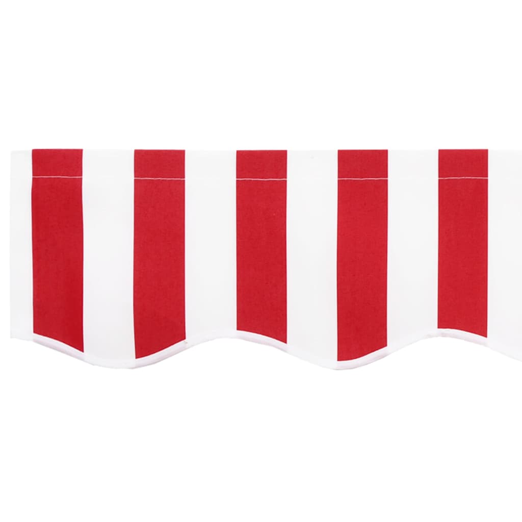 Awning Valance Replacement Red and White 2.5 m Polyester