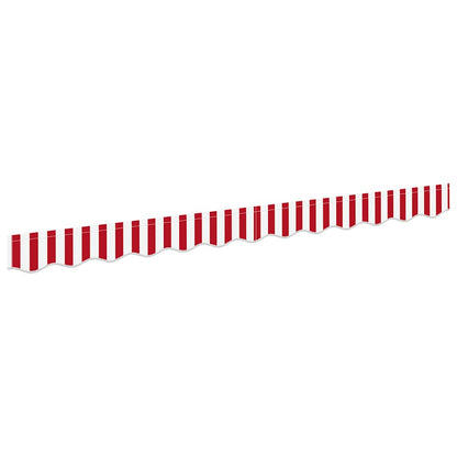 Awning Valance Replacement Red and White 2.5 m Polyester