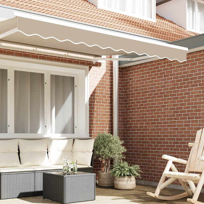 Awning Valance Replacement Beige 2.5 m Polyester