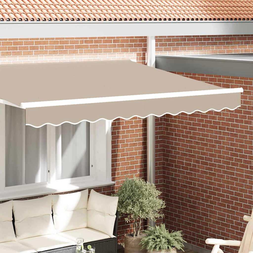 Awning Valance Replacement Beige 3.5 m Polyester