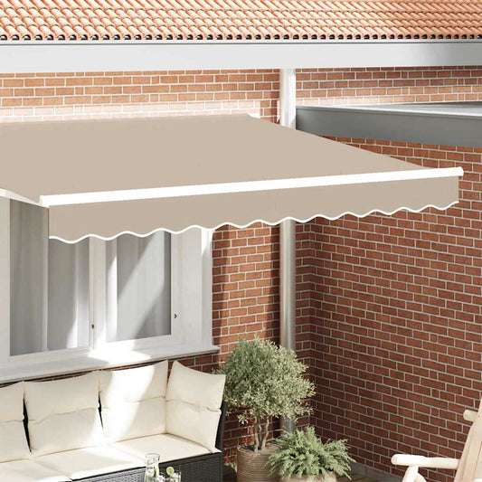 Awning Valance Replacement Beige 3.5 m Polyester