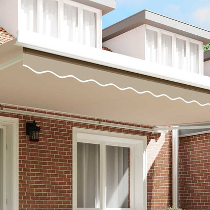 Awning Valance Replacement Beige 480 x 20 cm Polyester