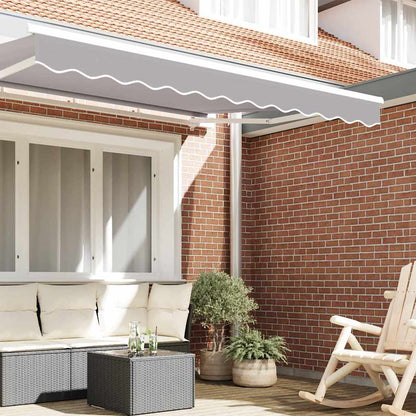 Awning Valance Replacement Light Grey 3.5 m Polyester