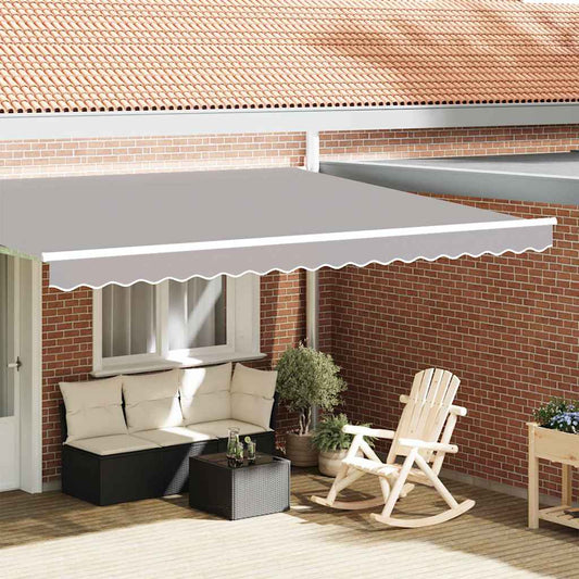Awning Valance Replacement Light Grey 4.5 m Polyester