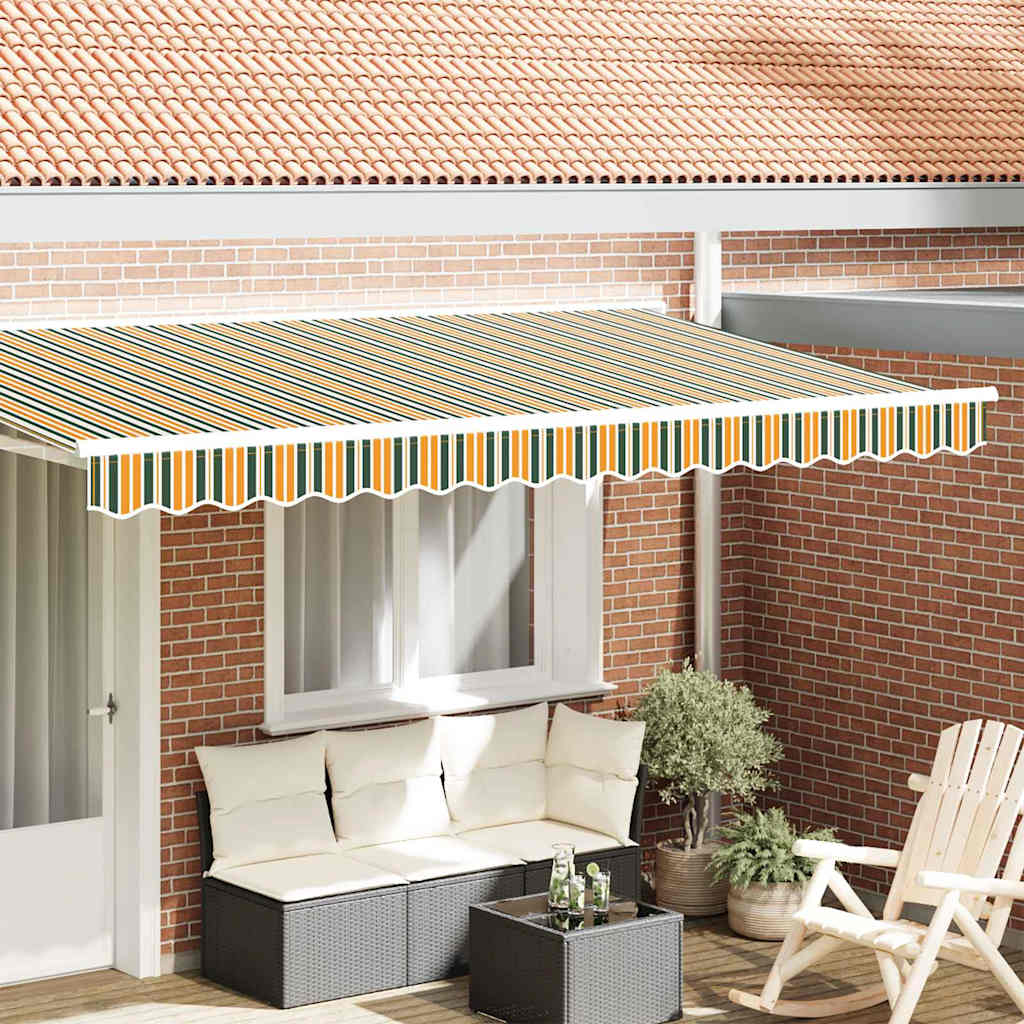 Awning Valance Replacement Green and yellow 4 m Polyester