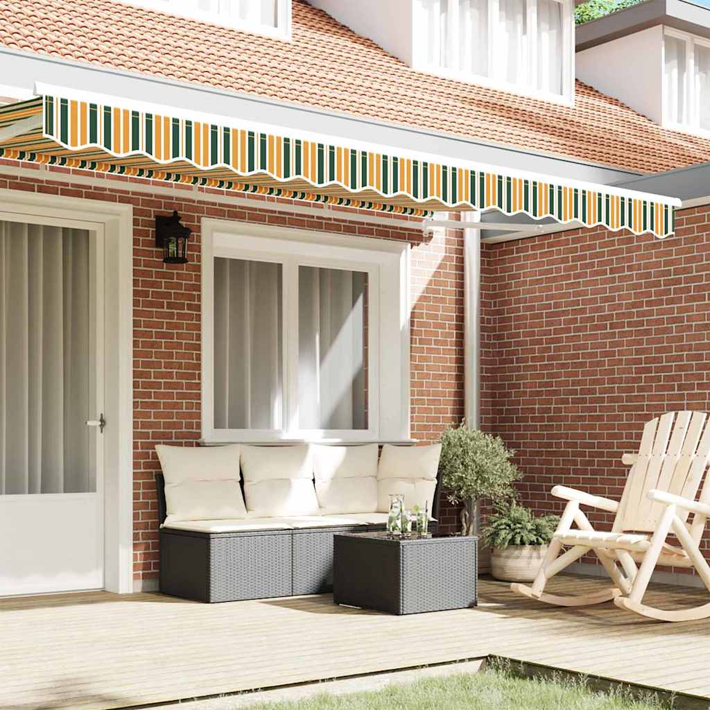 Awning Valance Replacement Green and yellow 4 m Polyester