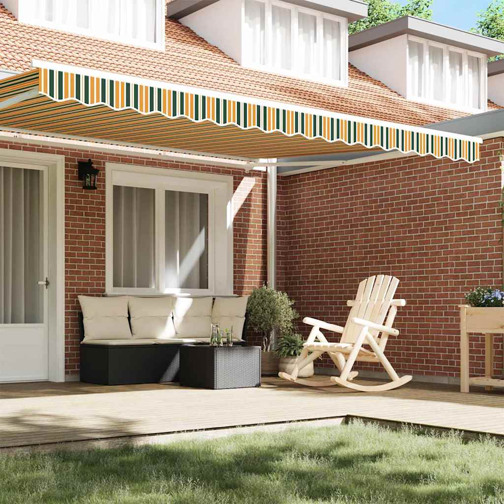 Awning Valance Replacement Green and yellow 4.5 m Polyester