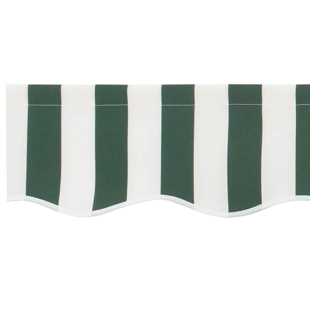 Awning Valance Replacement Green and White 3 m Polyester