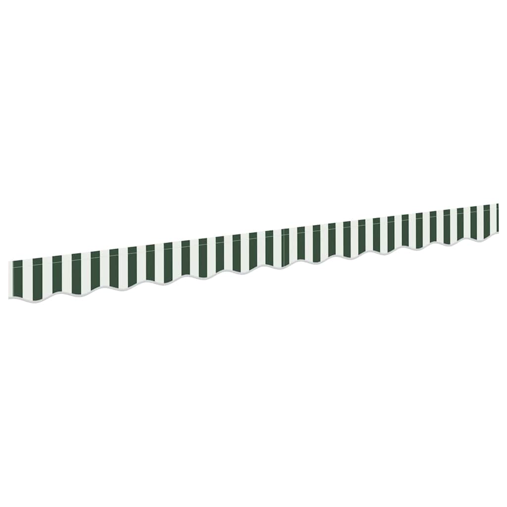Awning Valance Replacement Green and White 3 m Polyester