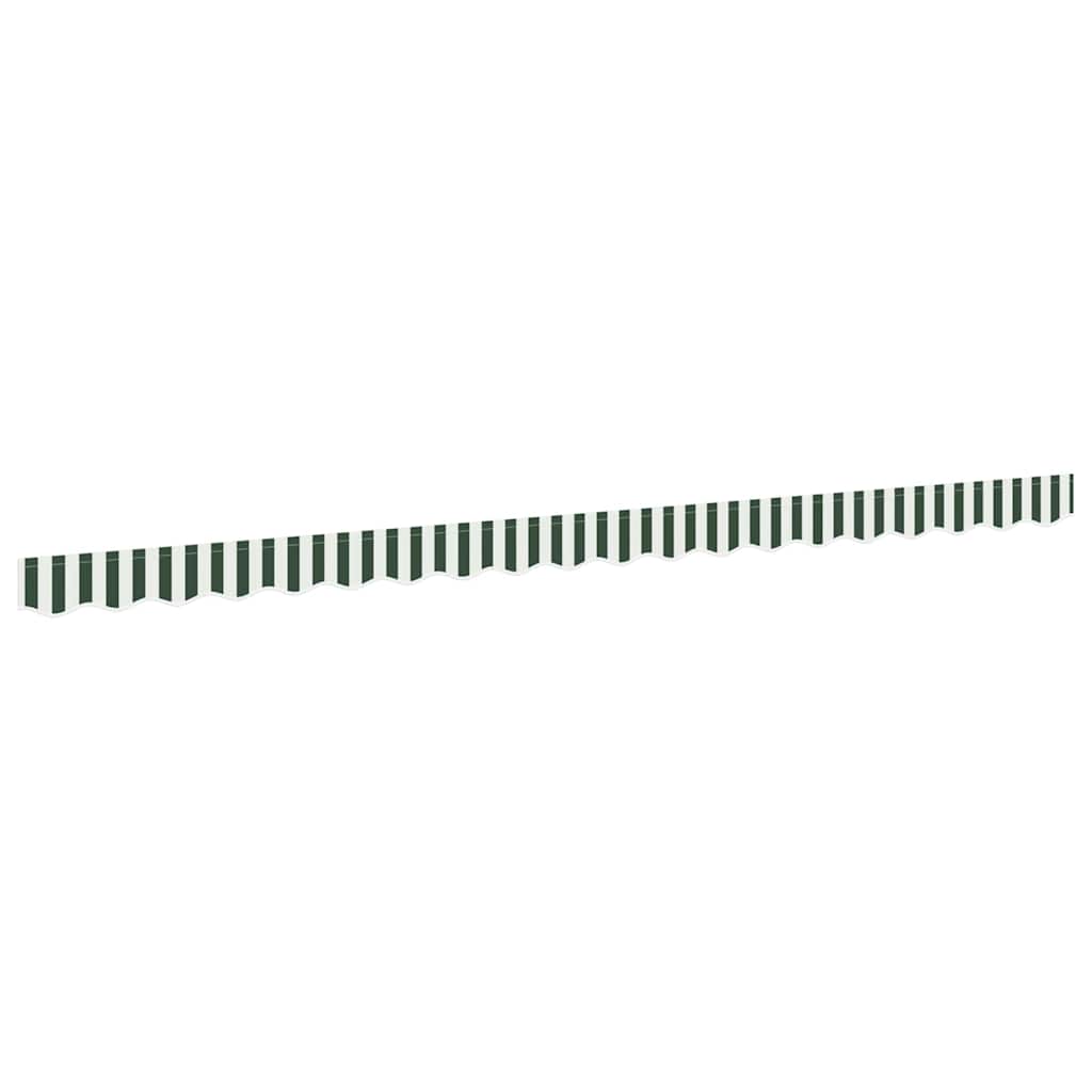 Awning Valance Replacement Green and White 4.5 m Polyester