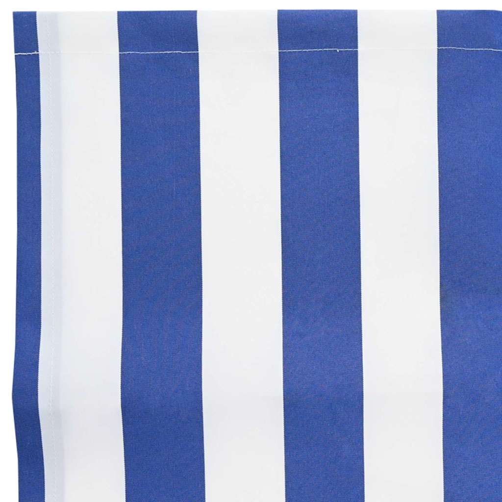 Awning Replacement Fabric Blue and White 1000 x 160 cm