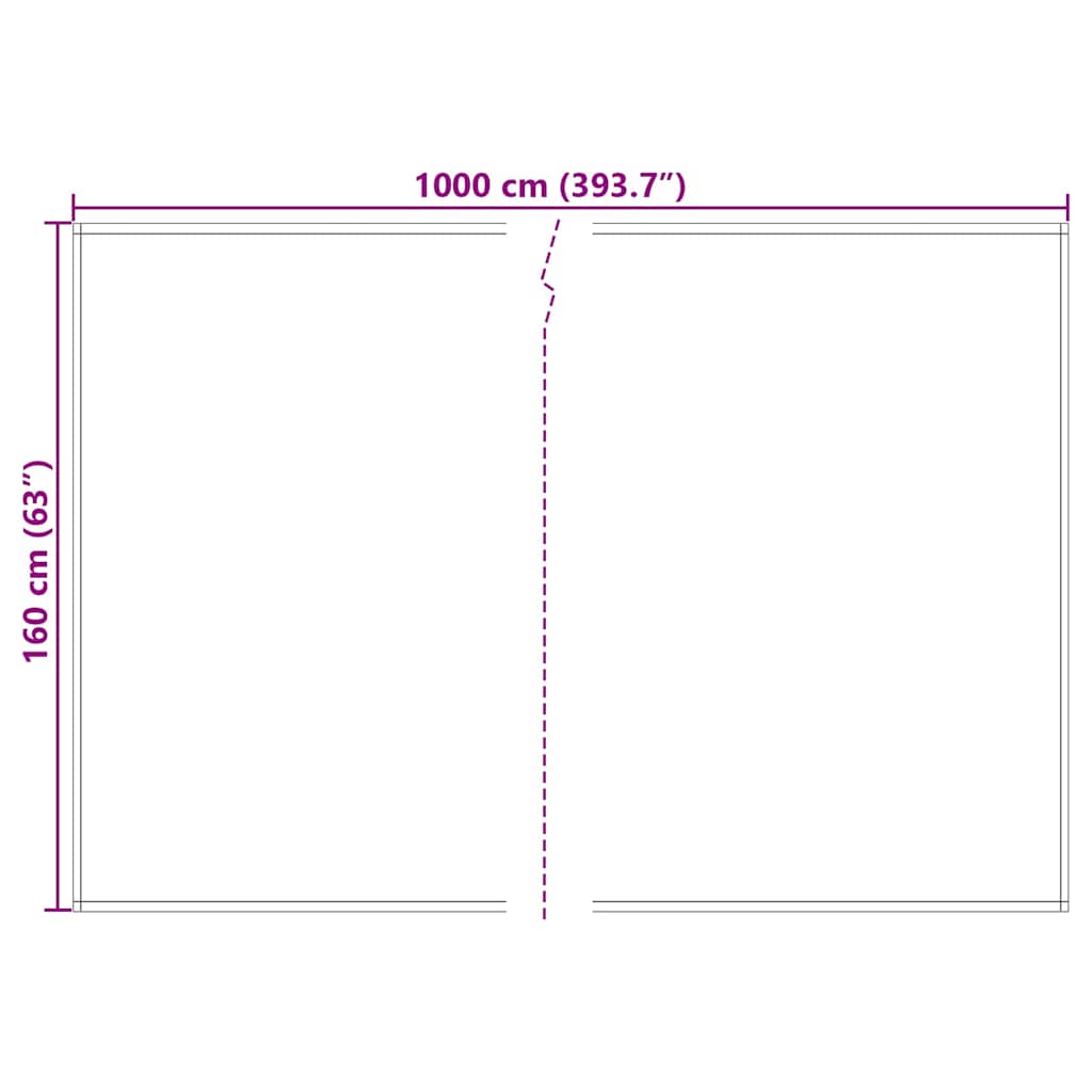 Awning Replacement Burgundy 1000 x 160 cm Polyester Canvas