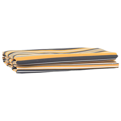 Awning Replacement Fabric Yellow and Grey 1000 x 160 cm