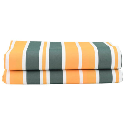 Awning Replacement Fabric Green and Yellow 1000 x 160 cm
