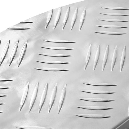 Stair Tread Crescent 10 pcs Silver 60 x 18 x 2.5 cm Aluminium