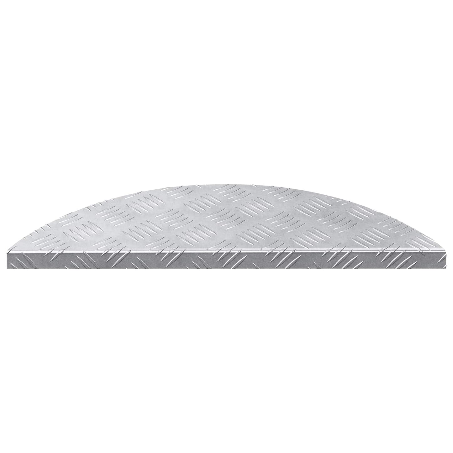 Stair Tread Crescent 10 pcs Silver 60 x 18 x 2.5 cm Aluminium