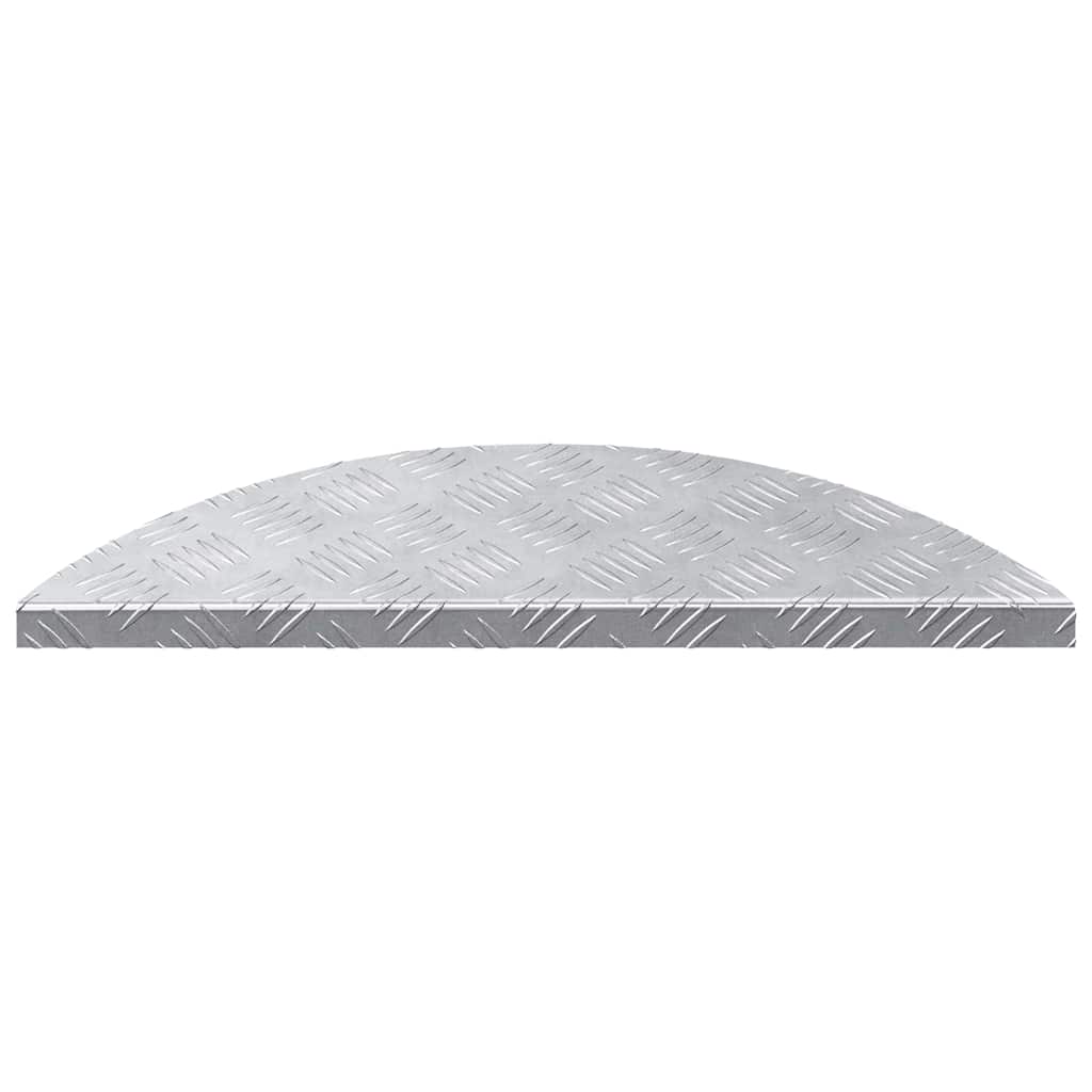 Stair Tread 15 pcs 60 x 18 x 2.5 cm Silver Aluminium Crescent
