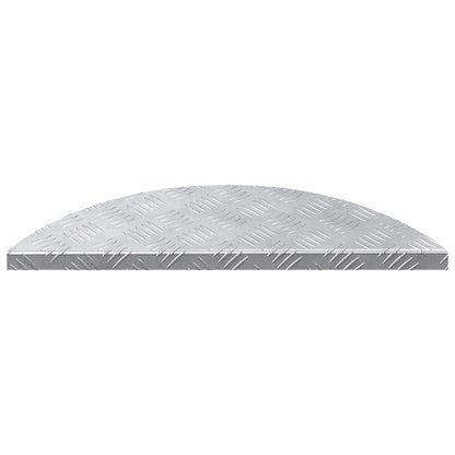 Stair Tread Crescent 15 pcs Silver 60 x 18 x 2.5 cm Aluminium