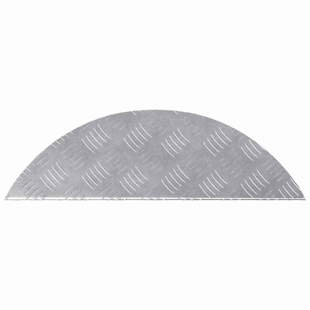 Stair Tread 15 pcs 60 x 18 x 2.5 cm Silver Aluminium Crescent
