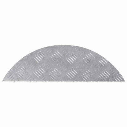 Stair Tread Crescent 15 pcs Silver 60 x 18 x 2.5 cm Aluminium