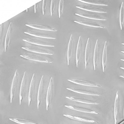 Stair Tread Rectangular 5 pcs Silver 60 x 18 x 2.5 cm Aluminium