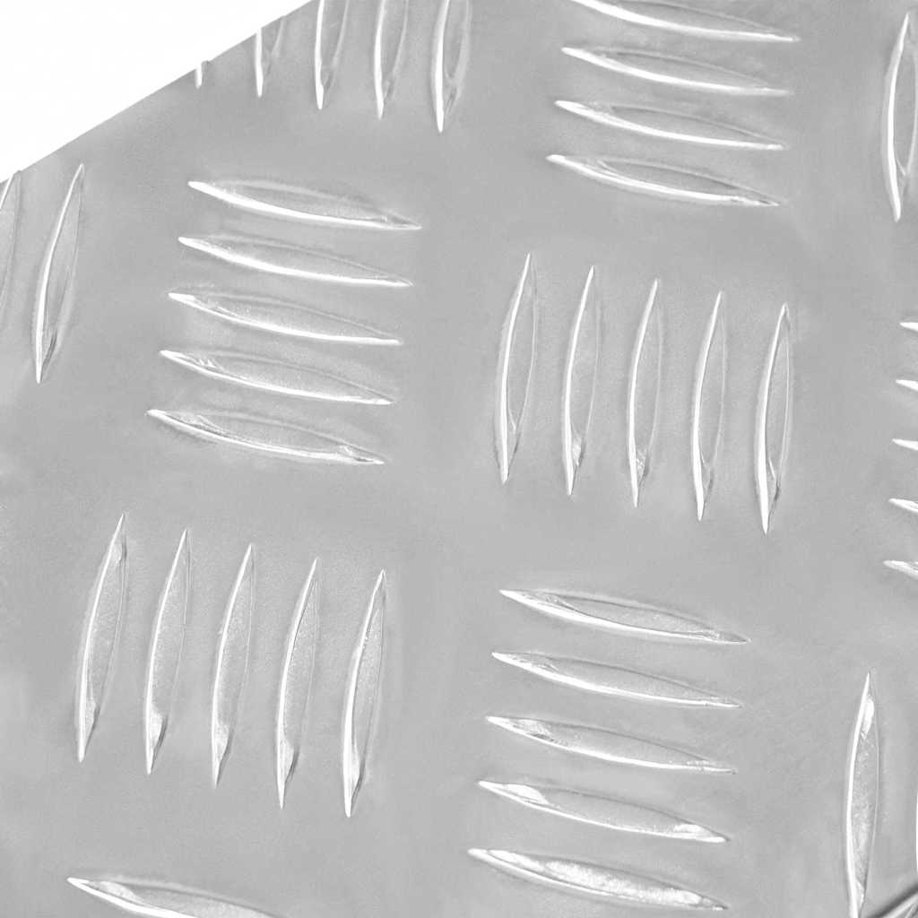 Stair Tread 10 pcs 60 x 18 x 2.5 cm Silver Aluminium