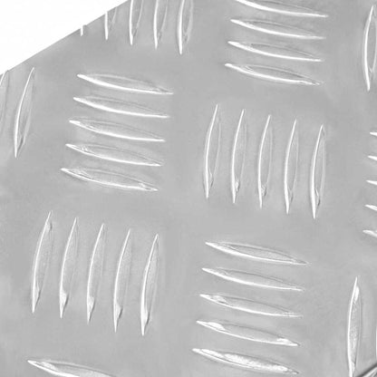 Stair Tread 10 pcs Silver 60 x 18 x 2.5 cm Aluminium