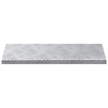 Stair Tread 15 pcs Silver 60 x 18 x 2.5 cm Aluminium