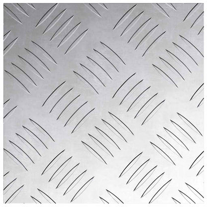 Stair Tread Square 4 pcs Silver 20 x 20 cm Aluminium