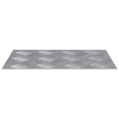 Stair Tread Rectangular 2 pcs Silver 30 x 20 cm Aluminium