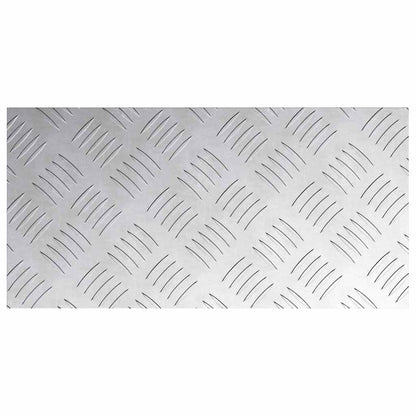Stair Tread Rectangular 2 pcs Silver 40 x 20 cm Aluminium