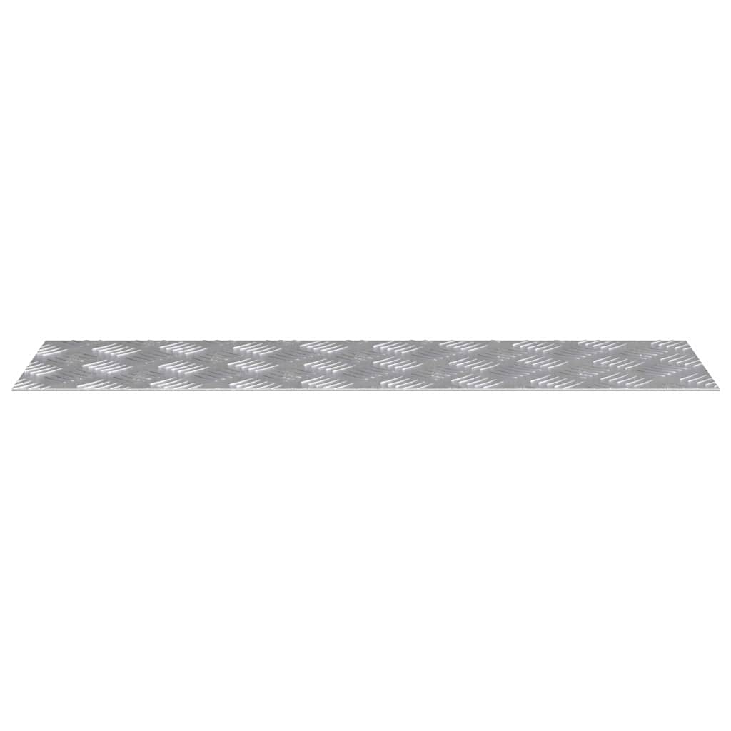 Stair Tread Rectangular 4 pcs Silver 70 x 20 cm Aluminium