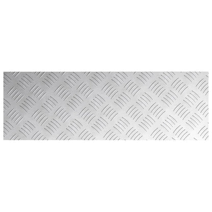 Stair Tread Rectangular 4 pcs Silver 75 x 25 cm Aluminium