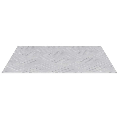 Stair Tread Square 2 pcs Silver 30 x 30 cm Aluminium