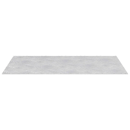Stair Tread Rectangular 2 pcs Silver 50 x 30 cm Aluminium