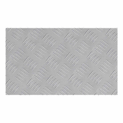 Stair Tread Rectangular 2 pcs Silver 50 x 30 cm Aluminium