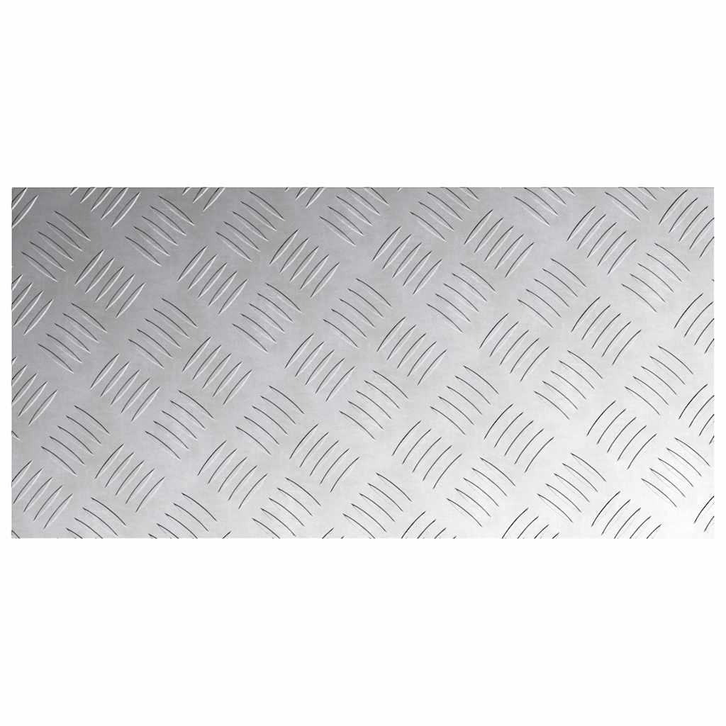 Stair Tread Rectangular 2 pcs Silver 60 x 30 cm Aluminium