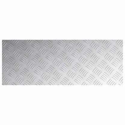 Stair Tread Rectangular 2 pcs Silver 80 x 30 cm Aluminium