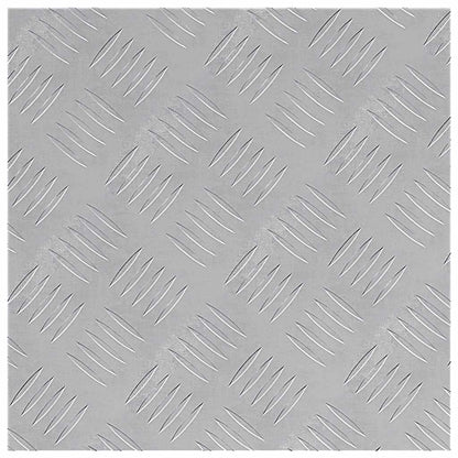 Stair Tread Square 2 pcs Silver 40 x 40 cm Aluminium