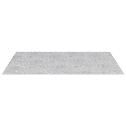Stair Tread Rectangular 4 pcs Silver 50 x 40 cm Aluminium